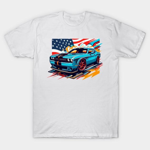 Dodge Challenger T-Shirt by Vehicles-Art